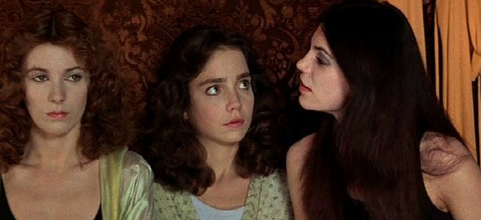 Stefania Casini, Jessca Harper and Barbara Magnolfi em Suspiria